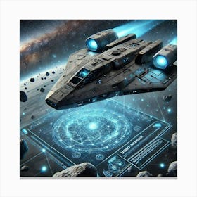 Void Reaver Corvette Recon Sensors Canvas Print