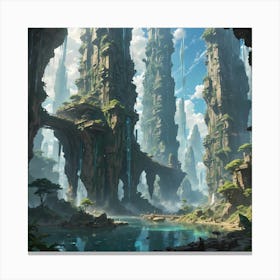 Fantasy City 2 Canvas Print