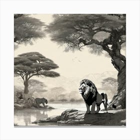 Lion King 27 Canvas Print