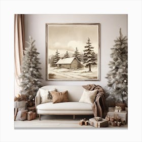 Cabin In The Woods Canvas Print