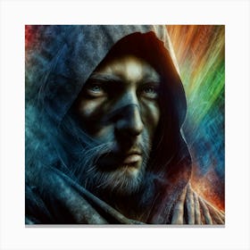 Man In A Hood Canvas Print