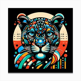 Psychedelic Tiger Canvas Print