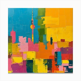 Abstract Travel Collection Berlin Germany 2 Canvas Print