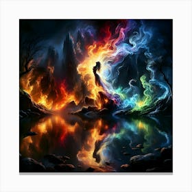 Fire And Water Canvas Print