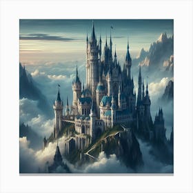 Castle In The Clouds Canvas Print