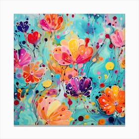 Colorful Flowers 4 Canvas Print