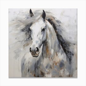 Gray Horse In Motionirena Canvas Print