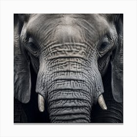 Elephant - Close Up Canvas Print