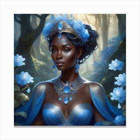 Blue Queen Canvas Print