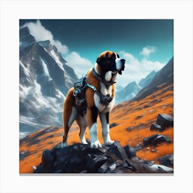 St Bernard 41 Canvas Print