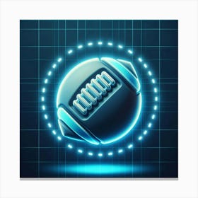 Football Ball Icon Canvas Print