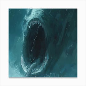 Sabertooth Shark Canvas Print