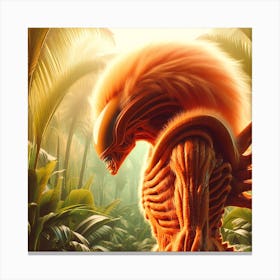 Alien In The Jungle Canvas Print