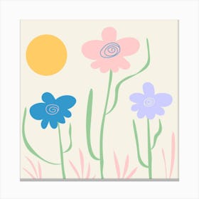 Flowers In The Sun Canvas Print