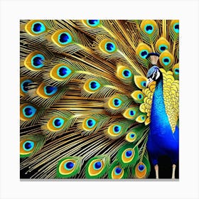 Peacock 1 Canvas Print