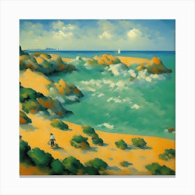 'The Beach' 3 Canvas Print
