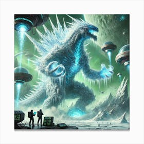 Glacius Evolution As Vanguard Guardian Canvas Print