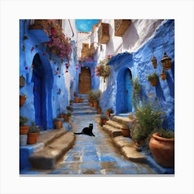 292619 A Creative Image Of The Moroccan City Of Chefchaou Xl 1024 V1 0 Canvas Print