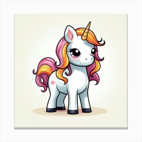 Cute Unicorn 782 Canvas Print