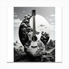 Yin and Yang in Guitar Harmony 5 Canvas Print