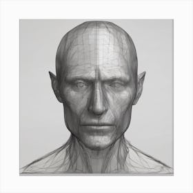 3d Head Model 7 Canvas Print