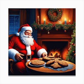 Christmas Santa 17 Canvas Print