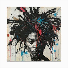 African Woman With Dreadlocks Canvas Print