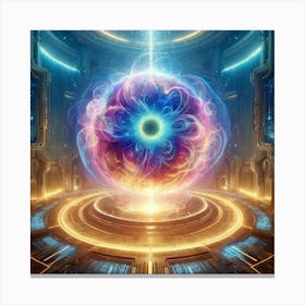 A Vivid Depiction Of The Anchorpoint Core, The Hea Canvas Print