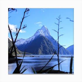 Milford Sound mountain Canvas Print
