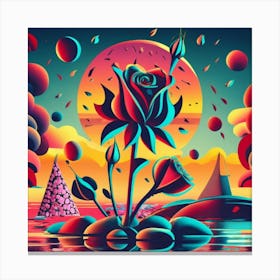 Roses In The Sky Canvas Print