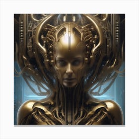 Cybernetic Woman Canvas Print