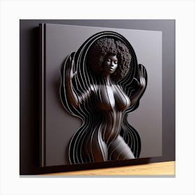 Afro Art Canvas Print