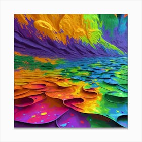 Abstract Painting Canvas Print