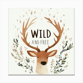 Wild And Free No 4 Canvas Print