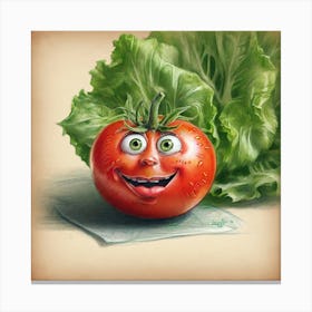 Happy Tomato 2 Canvas Print