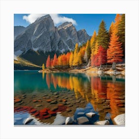 Autumn In The Dolomites 1 Canvas Print