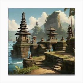 Bali Indonesia Art Print 2 Canvas Print