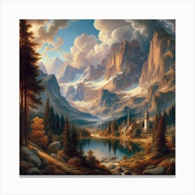 Mountain Landscape Canvas Print