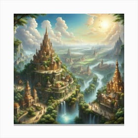 Fantasy City 18 Canvas Print