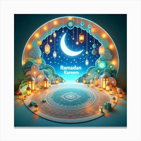 Ramadan Korean Canvas Print