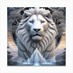 Lion Of The Forest Canvas Print