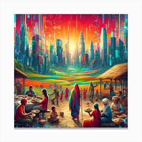 Cityscape 5 Canvas Print