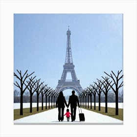 Paris Eiffel Tower 4 Canvas Print