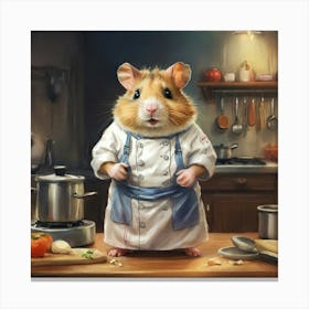 Chef Hamster 9 Canvas Print