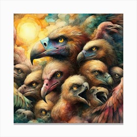 Eagles,The Vulture’s Gaze Canvas Print