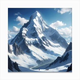 Snowy Mountains 2 Canvas Print