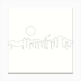 Calgary Skyline Canvas Print