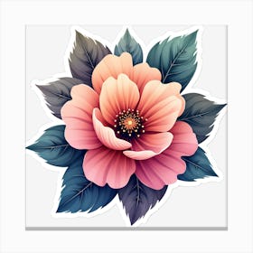 Pink Flower Canvas Print