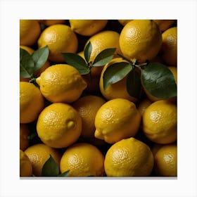 Yellow Lemons 1 Canvas Print