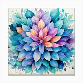 Blue Flower 10 Canvas Print